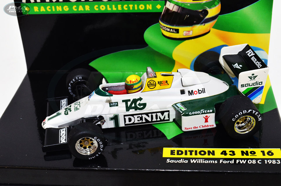 AYRTON SENNA 1983 WILLIAMS FW08C 1:43